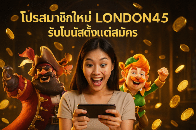 โปรสมาชิกใหม่ LONDON45 รับโบนัสตั้งแต่สมัคร
