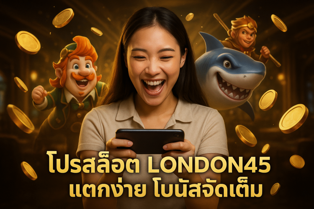 โปรสล็อต LONDON45 แตกง่าย โบนัสจัดเต็ม