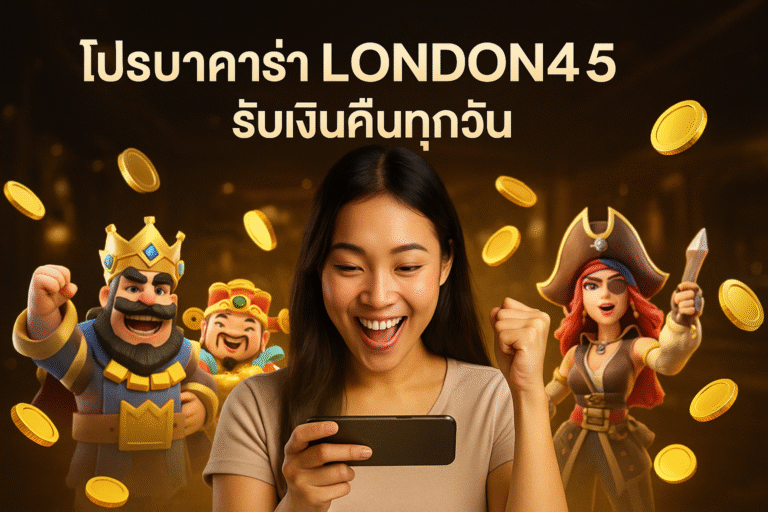 โปรบาคาร่า LONDON45 รับเงินคืนทุกวัน