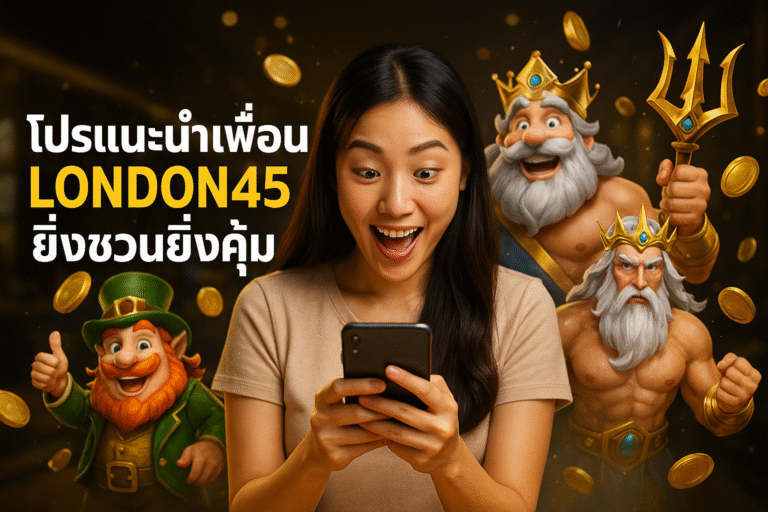 โปรแนะนำเพื่อน LONDON45 ยิ่งชวนยิ่งคุ้ม