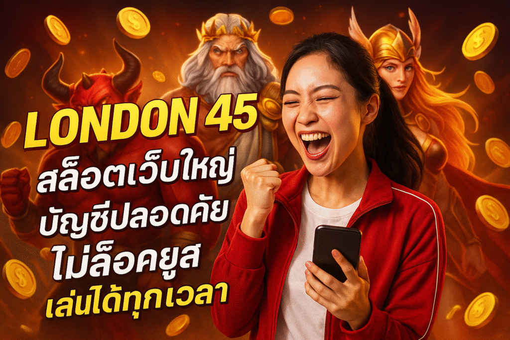 LONDON45 สล็อตเว็บใหญ่ ไม่ล็อคยูส เล่นได้ทุกเวลา